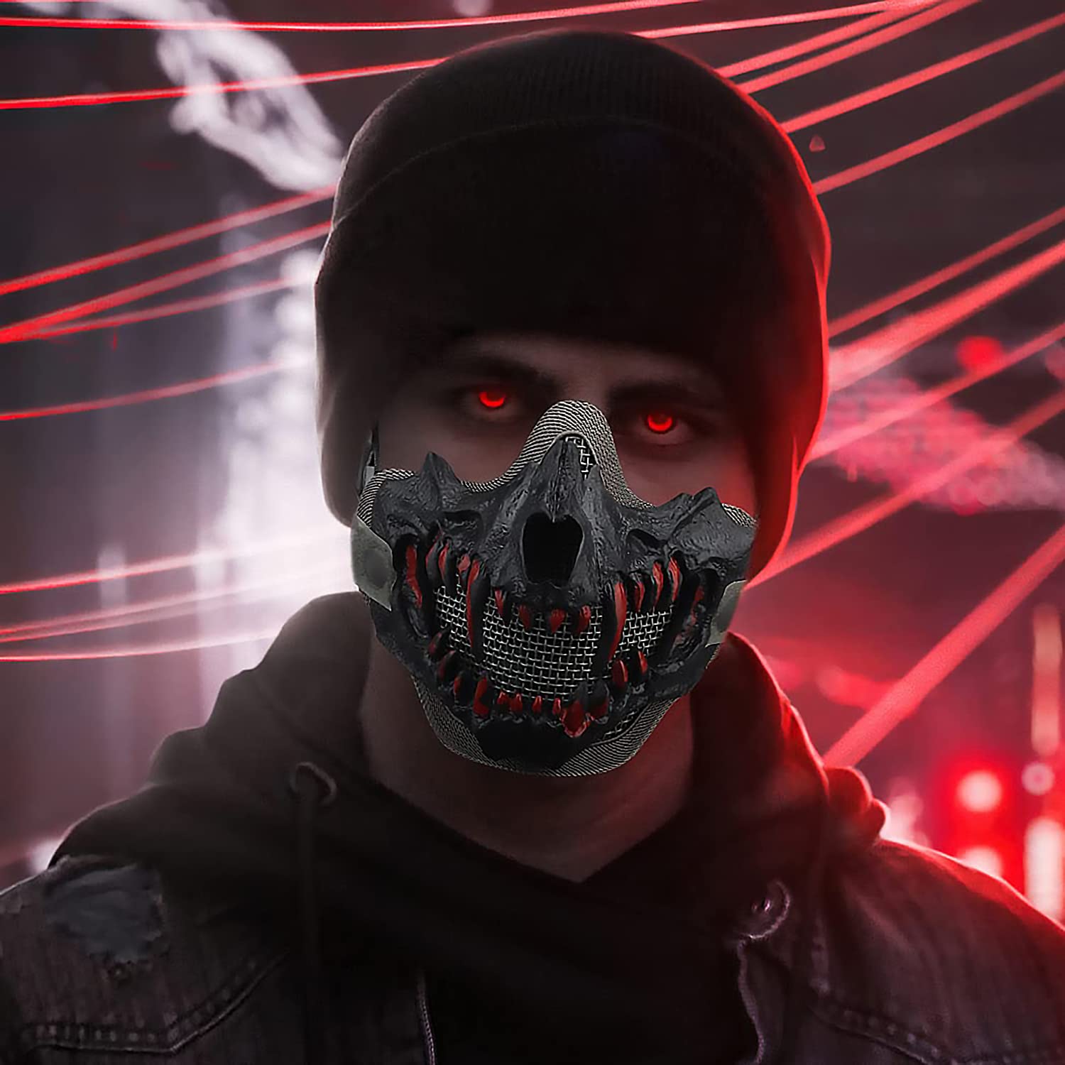 Tactical Skull Mask for Airsoft, Paintball & Hunting - Halloween Protection