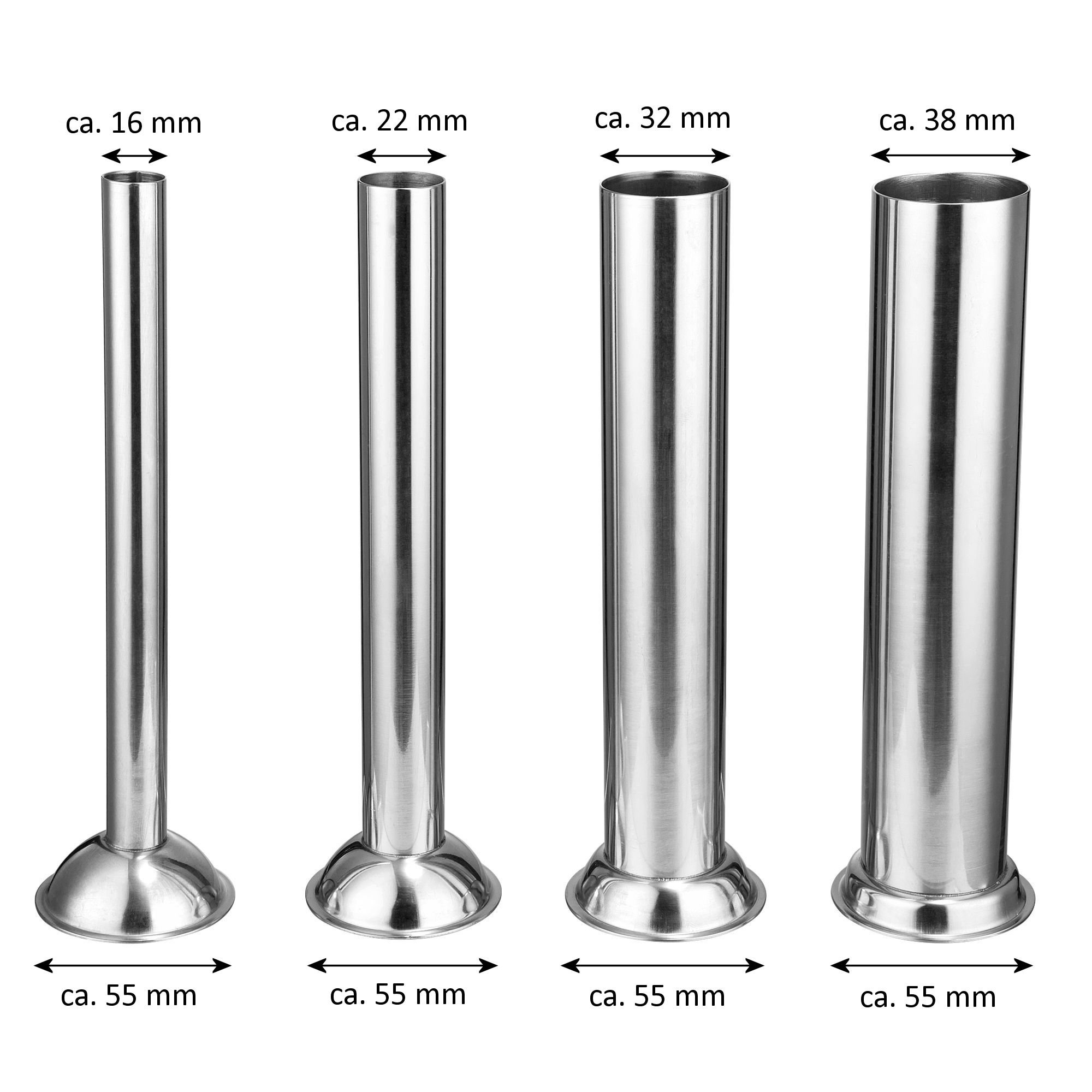 Zelsius Professional Stainless Steel Sausage Stuffer with 4 Filling Tubes | 5L Sausage Maker with Gearbox (Silver) – Perfect for Home Butchering, Charcuterie & Sausage Making