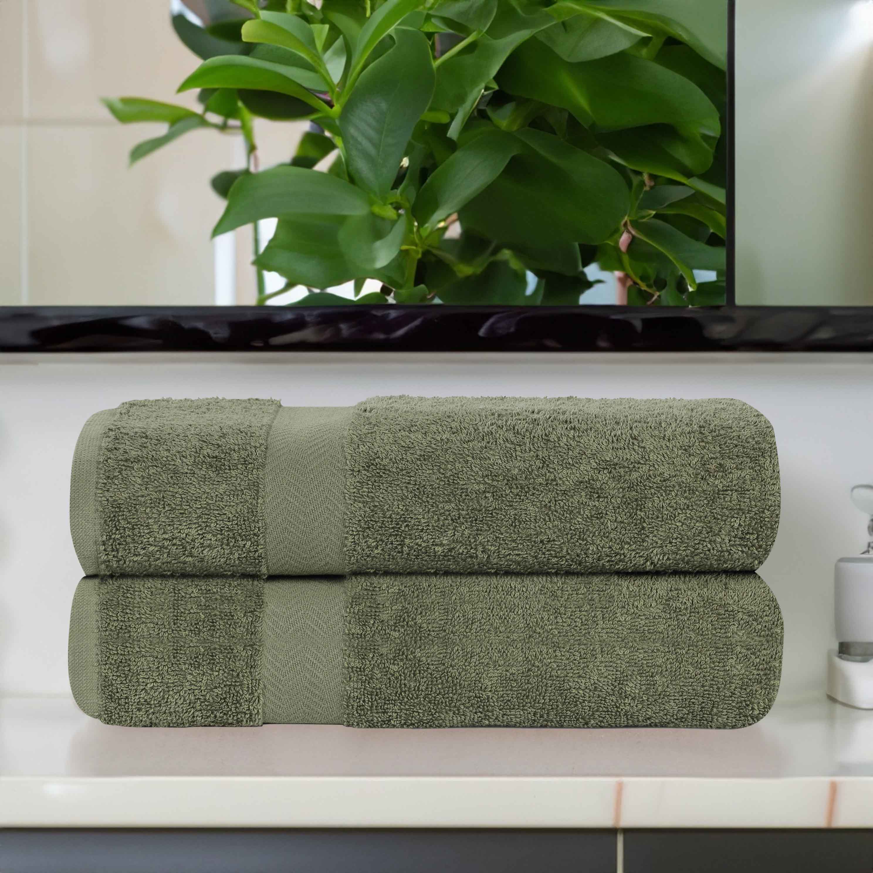 Franklin Eco-Friendly 100% Cotton 2-Piece Bath Sheet Set - Soft & Absorbent Luxury Towels for Spa, Bathroom & Beach Use