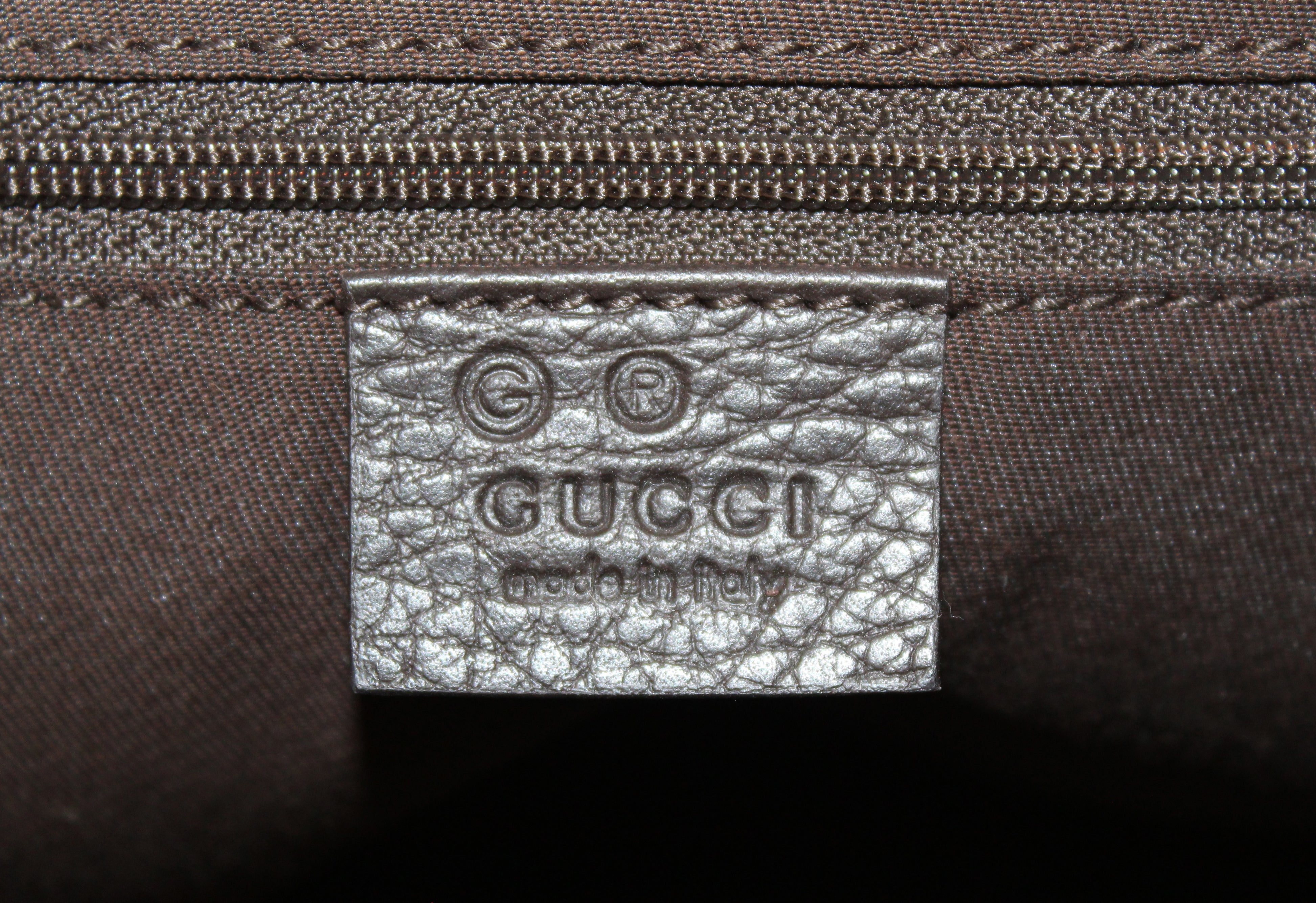 Authentic Gucci GG Supreme Brown Nylon Abbey Shoulder Bag Tote - Perfect for Work, Travel & Everyday Luxury Fashion Accessory