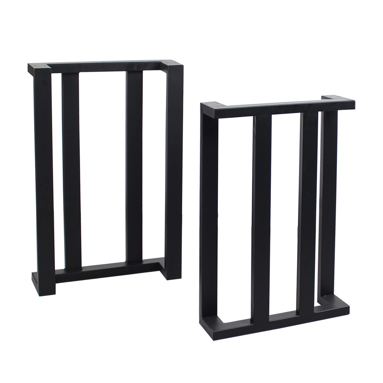 MBQQ 2-Pack Rustic C-Shaped Metal Table Legs - Heavy Duty Industrial Style Furniture Legs for DIY Desks, Dining Tables & Benches (28