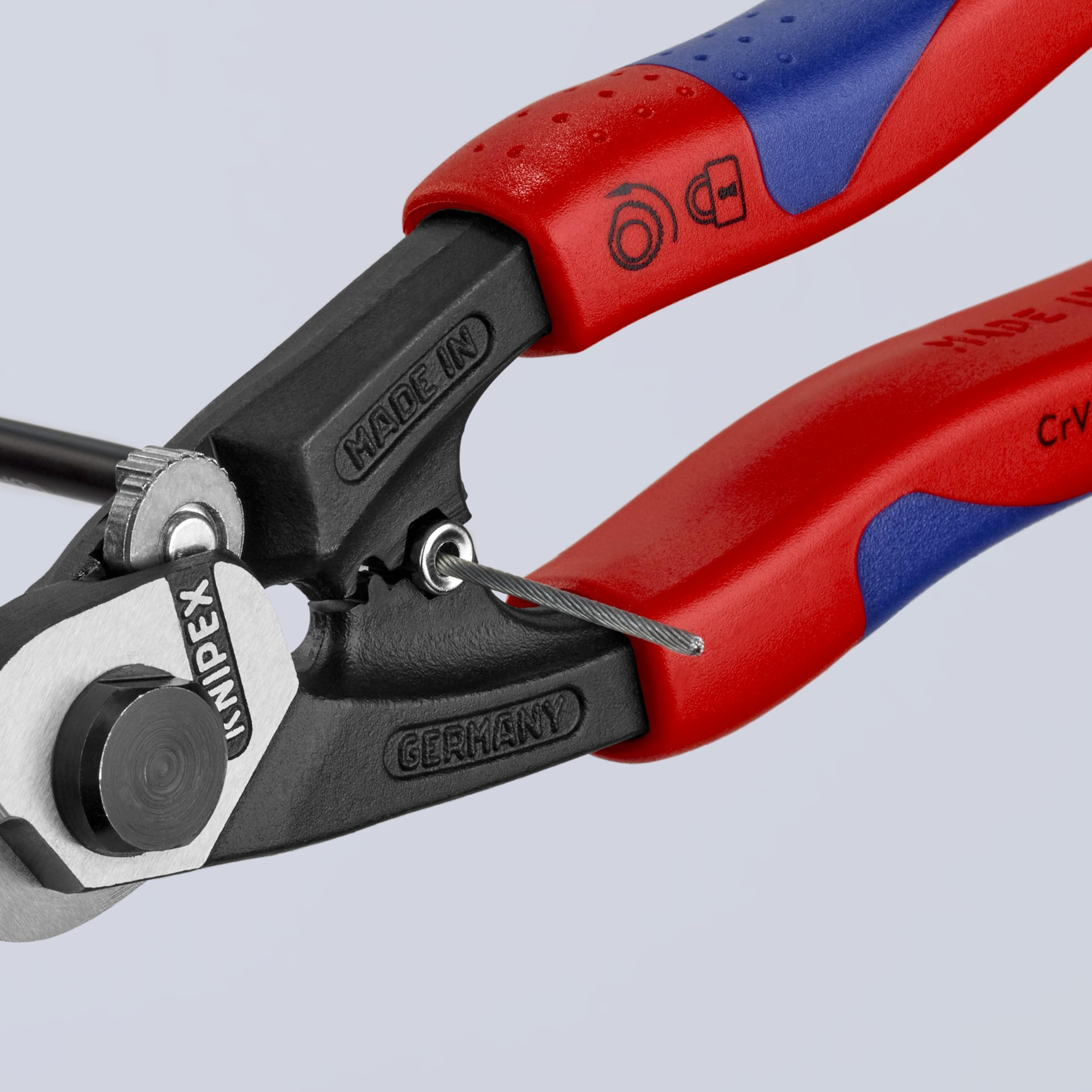 KNIPEX Premium Wire Rope Cutters - Heavy Duty Cable Shears for Industrial & DIY Use - Perfect for Construction, Marine, and Automotive Applications