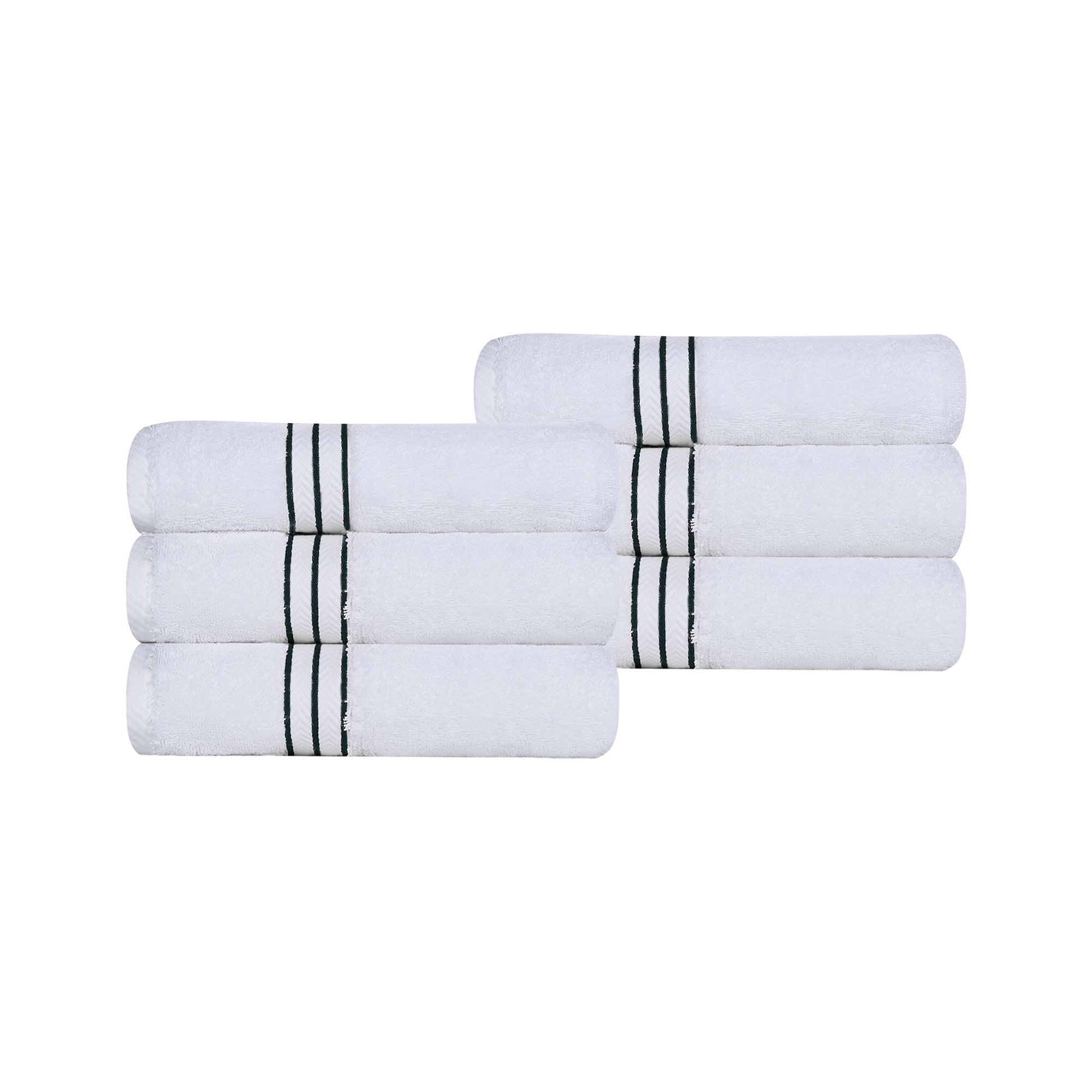 Premium 6-Piece Turkish Cotton Hand Towel Set - Ultra Soft, Highly Absorbent Bath & Kitchen Towels for Spa, Guest Bathroom & Luxury Home Use