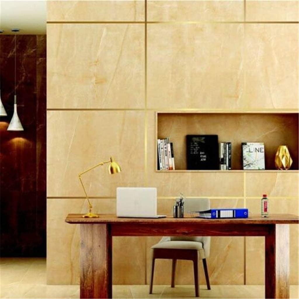 Premium Self-Adhesive Ceramic Tile Gap Sealing Tape - 50M Gold Foil Strip for Floor & Wall Tiles | Waterproof, Durable Gap Filler for Bathroom, Kitchen & Shower Renovations