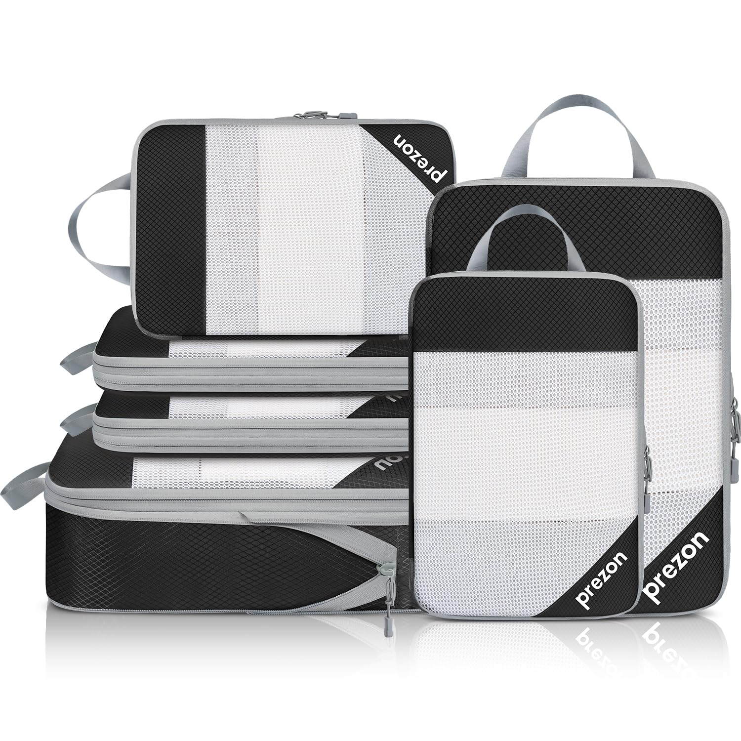 8-Piece/6-Piece/4-Piece Compression Packing Cubes for Travel - Lightweight Luggage Organizer Set | Durable Suitcase Organizer Bags | Perfect for Vacation, Business Trips & Backpacking