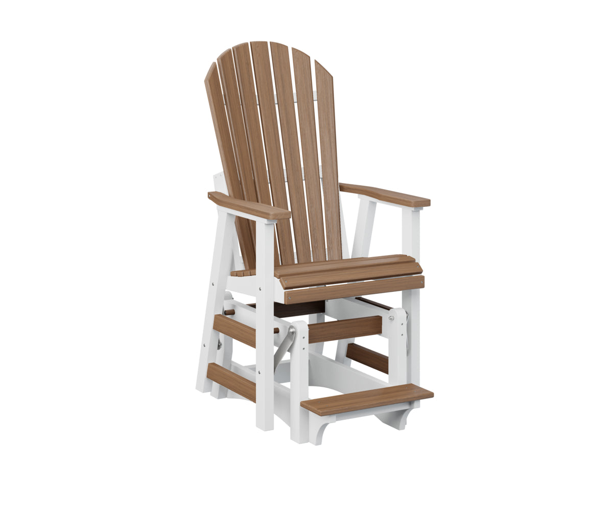 Berlin Gardens Comfo Back Single Counter Glider - Outdoor Patio Bistro Chair with Smooth Gliding Motion, Perfect for Garden, Deck, and Restaurant Use