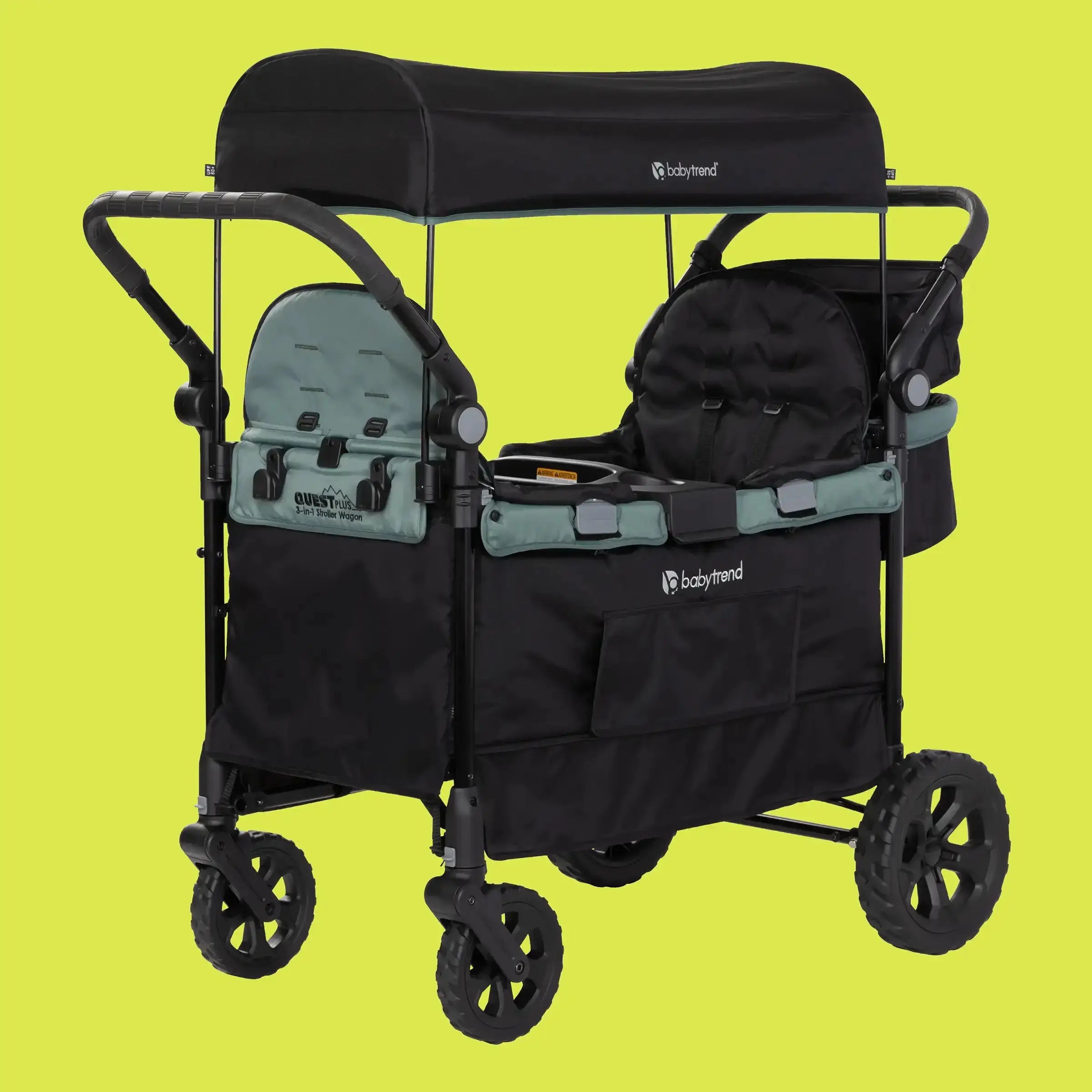 Quest PLUS 3-in-1 Stroller Wagon in Madrid Green - Convertible Baby Stroller & Wagon for Toddlers (Target Exclusive) | Perfect for Park Outings, Beach Trips & Family Adventures