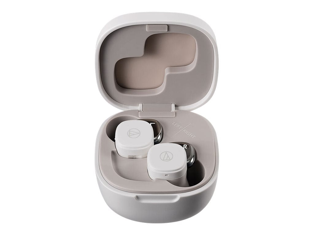 Audio Technica ATH-SQ1TW True Wireless Earbuds - Hi-Fi Sound, Bluetooth 5.0, 20hr Battery Life for Gym, Running & Commuting