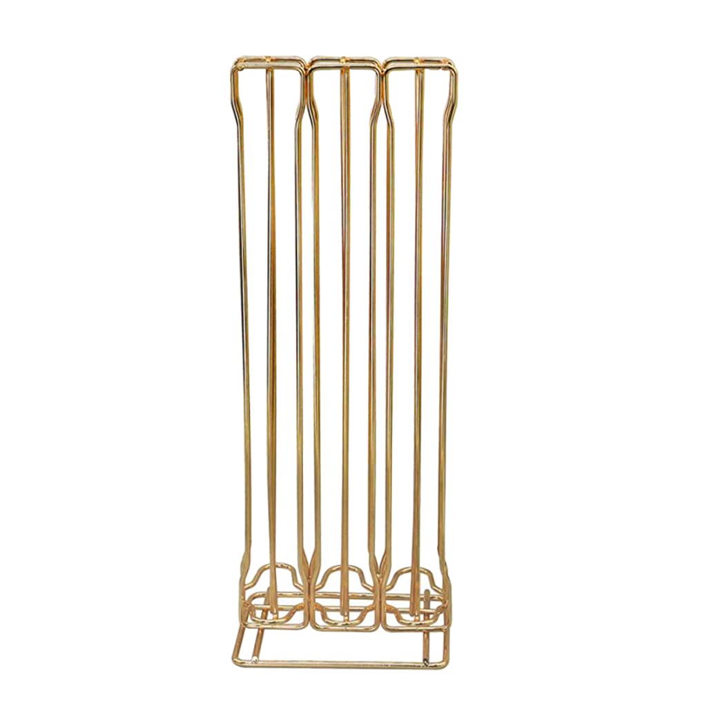 Fenteer Coffee Capsule Storage Rack for Nespresso OriginalLine - Free Standing Countertop Organizer with 30 Capsule Capacity - Gold Finish | Perfect for Kitchen Counter, Office Breakroom & Coffee Station Organization