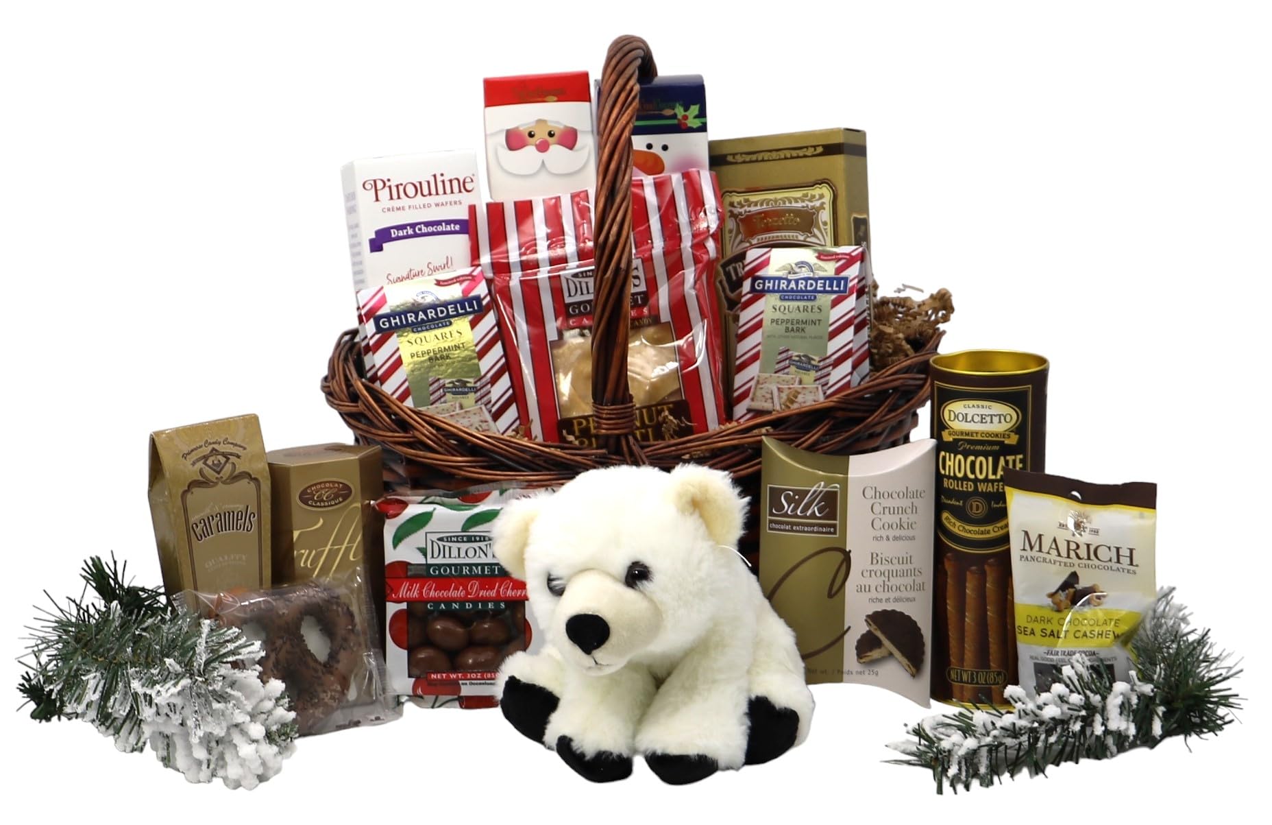 Deluxe Christmas Gift Basket - Holiday Treats for Family & Friends