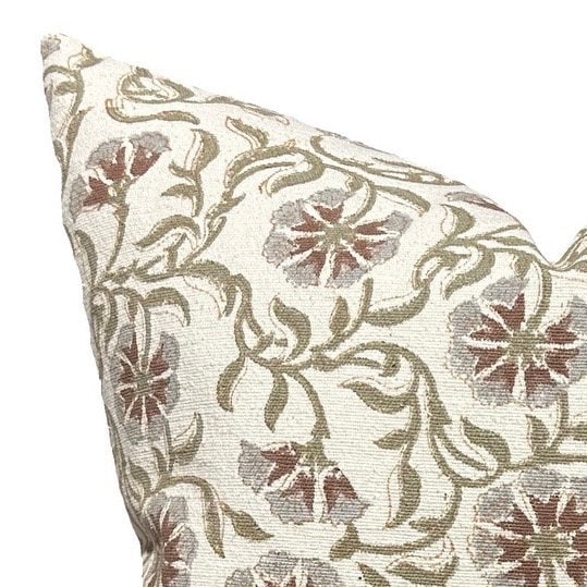 Fairview Surana Designer Pillow Cover - Textured Ivory, Olive & Cocoa - Perfect for Living Room, Bedroom & Home Decor
