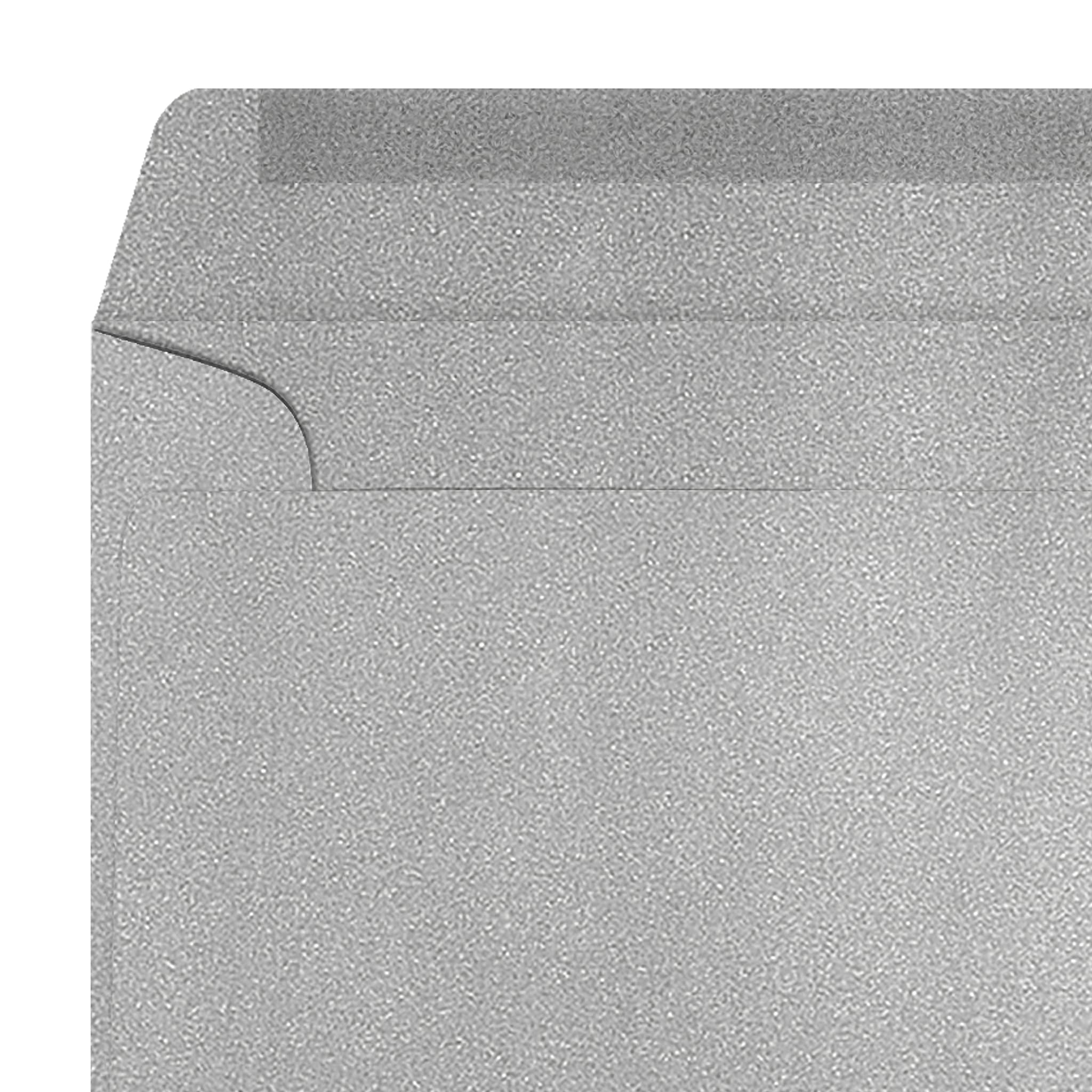 LUXPaper 9 x 12 Silver Metallic Booklet Envelopes - 80lb Text Weight (Pack of 250) - Perfect for Wedding Invitations, Business Mailers & Greeting Cards