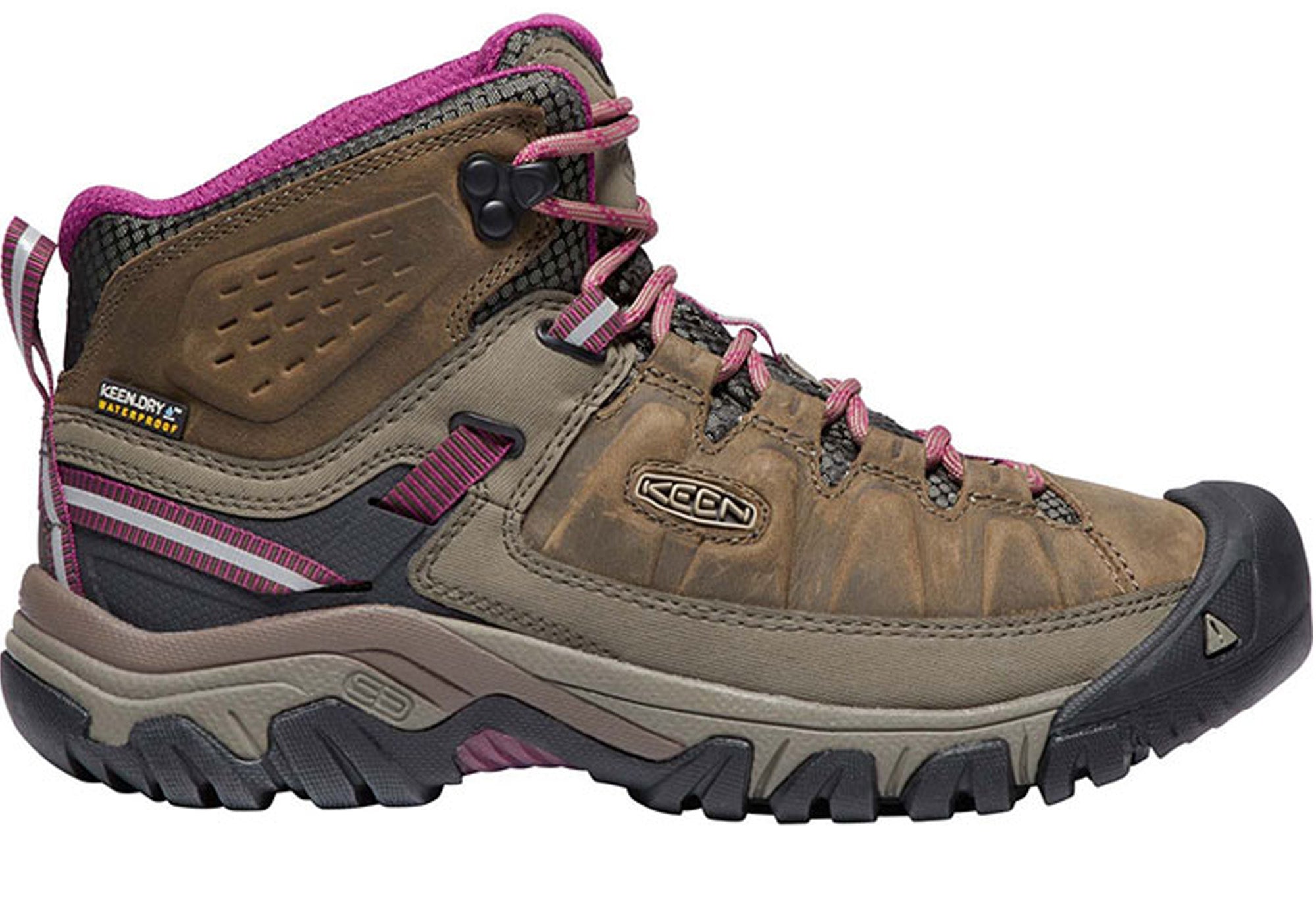 Keen Women's Targhee III Mid Waterproof Hiking Boots - Comfortable Outdoor Trekking Shoes for Trail Walking & Mountain Climbing