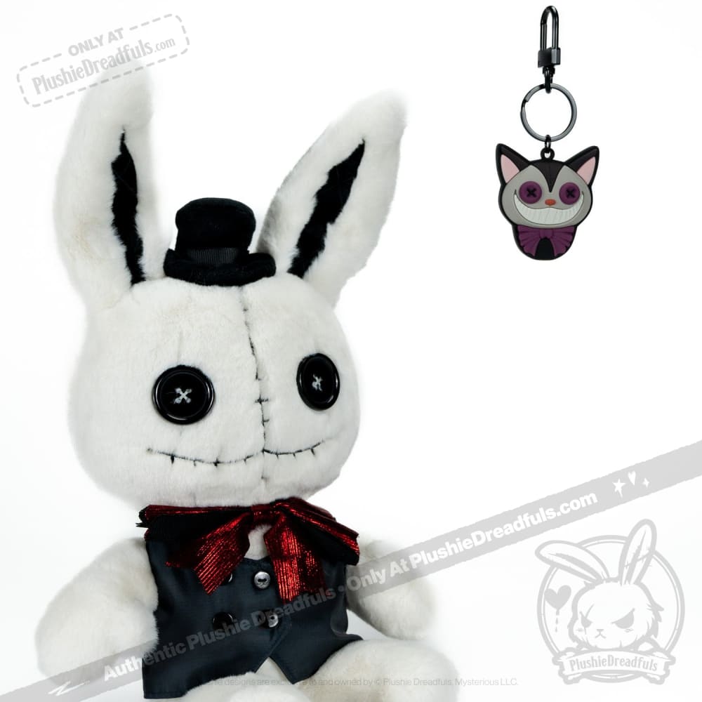 Victorian Style McGee's Cheshire Cat Keychain - Whimsical Alice in Wonderland Inspired Accessory for Keys, Bags & Backpacks - Perfect Gift for Disney Fans & Book Lovers