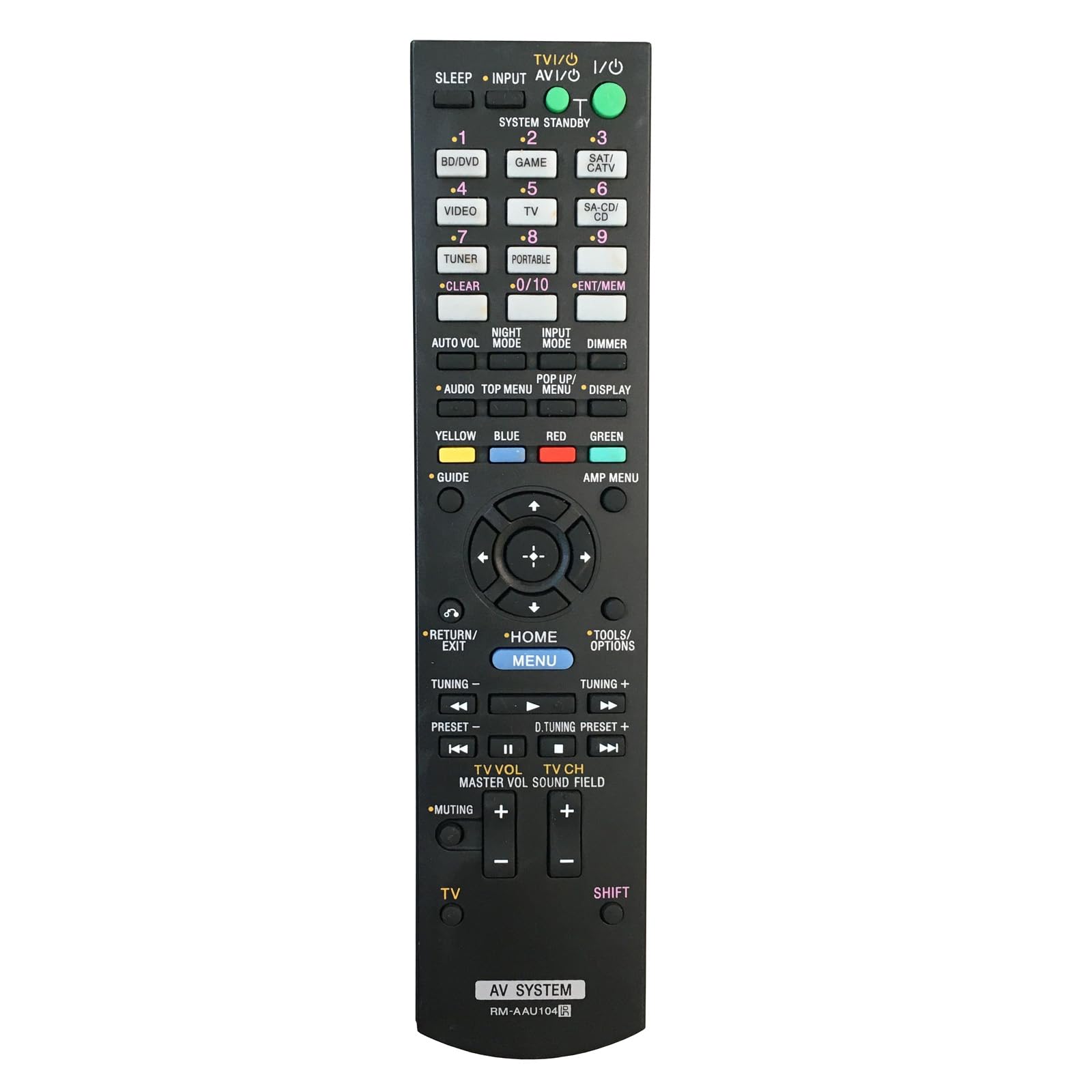 Original Remote Control Replacement for Sony 3D AV Home Theater System - Compatible with STR-DH520, HT-DDW3500, STR-K3500SW, STR-KM3500, STR-KS380, STR-KS470 - Perfect for Home Entertainment & Movie Nights
