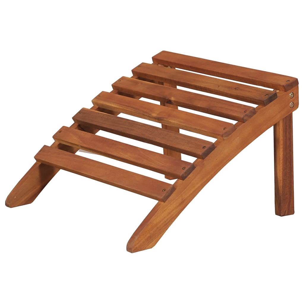 Premium Portable Lightweight Reclining Lounge Chair - Solid Acacia Wood Outdoor Sun Lounger with Adjustable Footrest | Patio, Deck, Poolside, Backyard, Beach & Camping Furniture | Perfect for Sunbathing, Reading, Relaxing & Outdoor Lounging | Durable & Comfortable Garden Chair for Adults