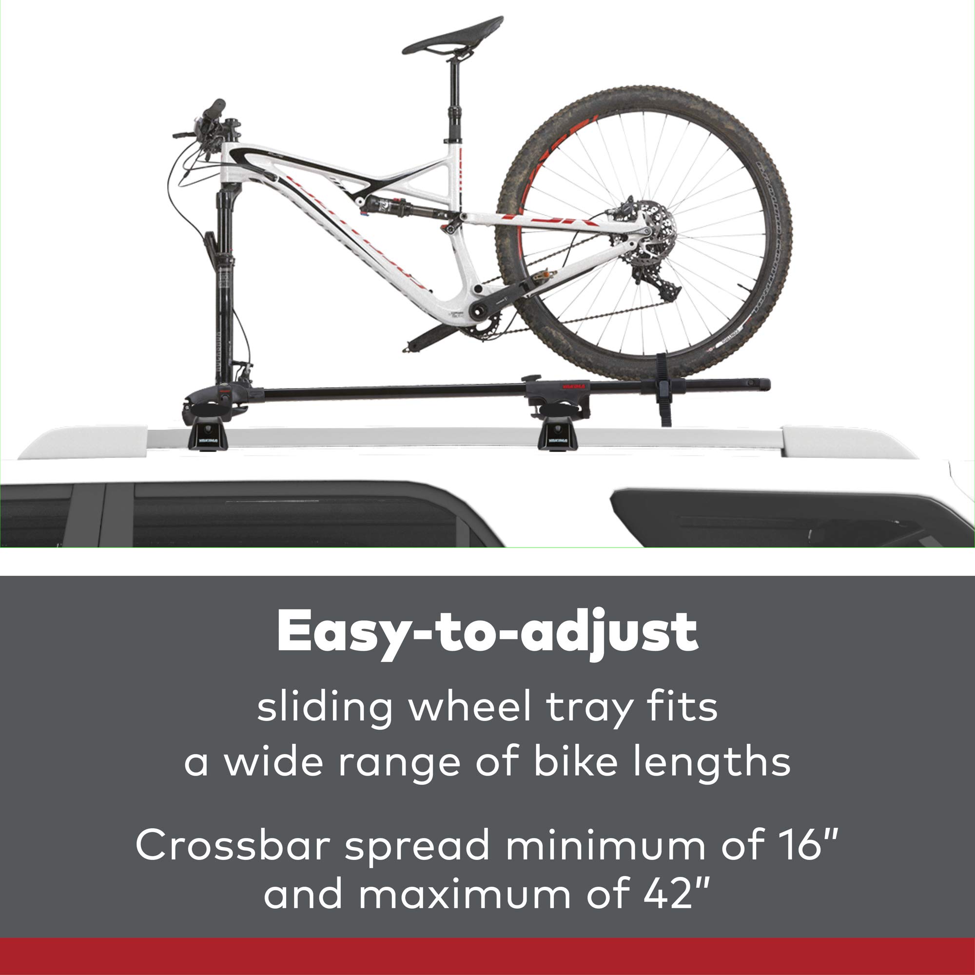 YAKIMA ForkLift Fork Mount Bike Rack for Roof Racks - 1 Bike Capacity - Secure & Easy Bike Transport for SUVs, Trucks & Crossovers - Perfect for Road Trips & Outdoor Adventures