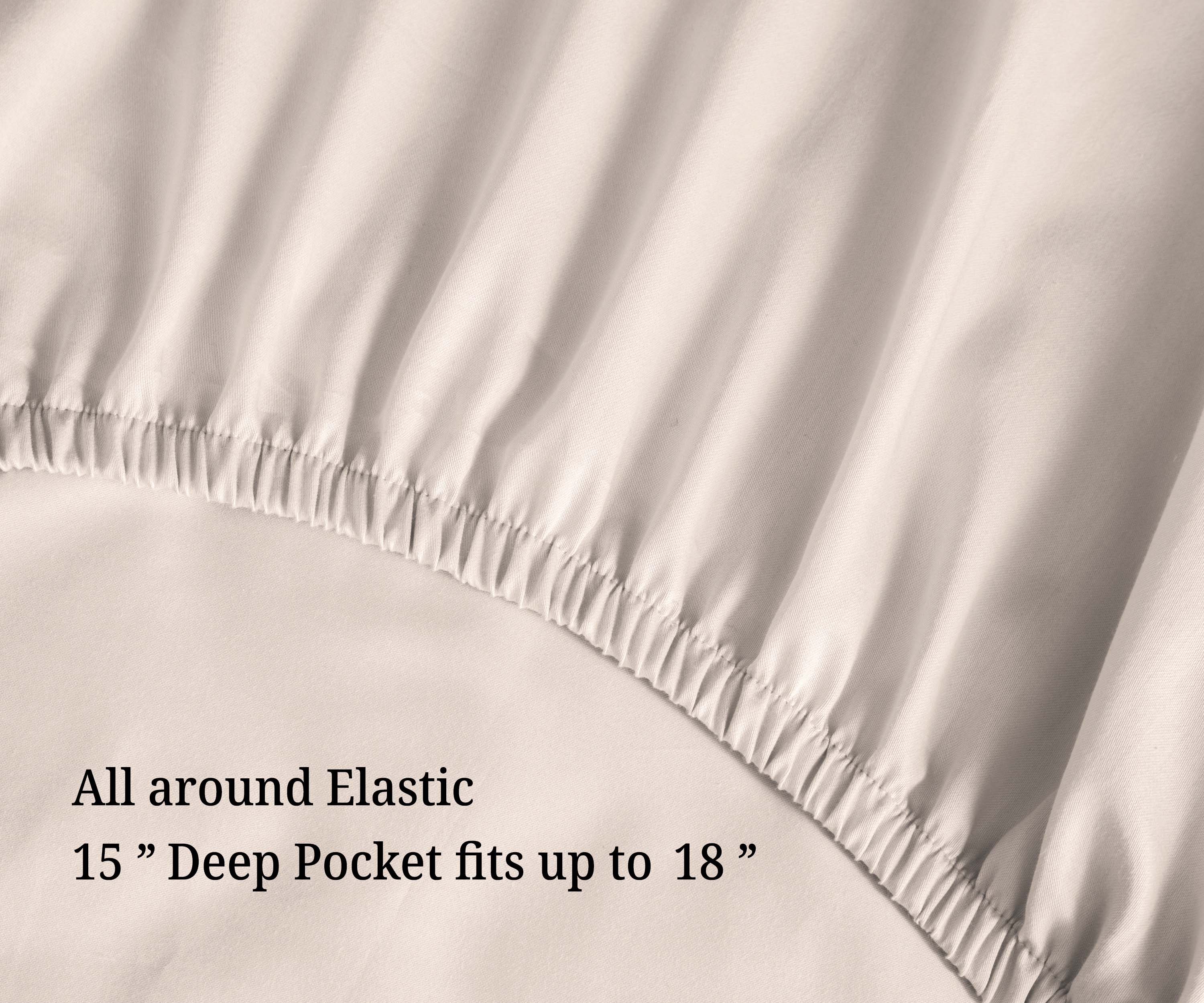 Luxury 700 Thread Count Egyptian Cotton Sheet Set - Eco Friendly, Breathable & Hypoallergenic - Perfect for Bedroom, Hotel, or Guest Room Comfort