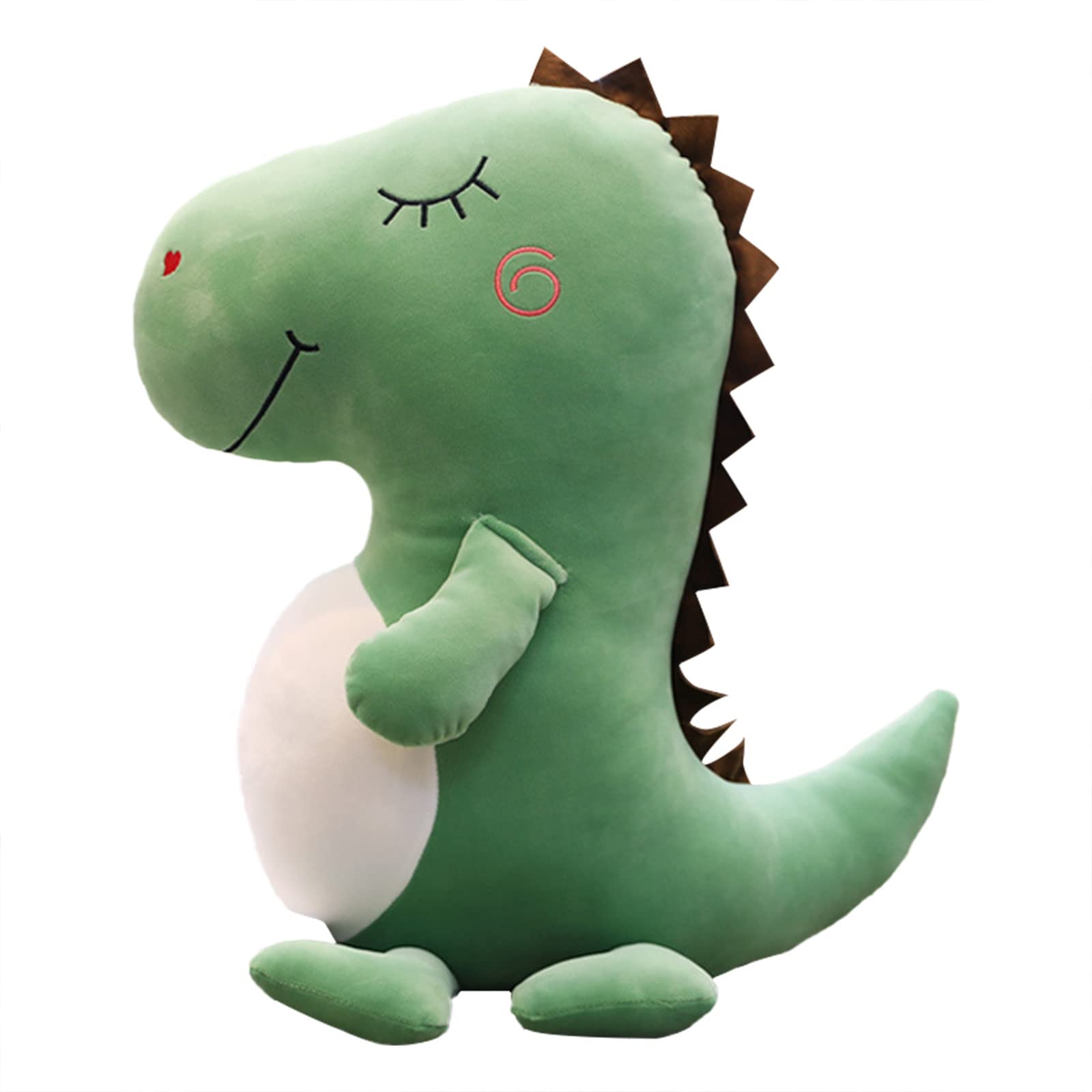 **Soft Dinosaur Plush Toy - Cute Stuffed Animal Pillow for Kids, Green Dino Plushie for Back Support & Comfort - Perfect Gift for Birthdays, Valentine's Day & Dabs (One Size) - Great for Bedroom Decor, Playtime & Snuggling**