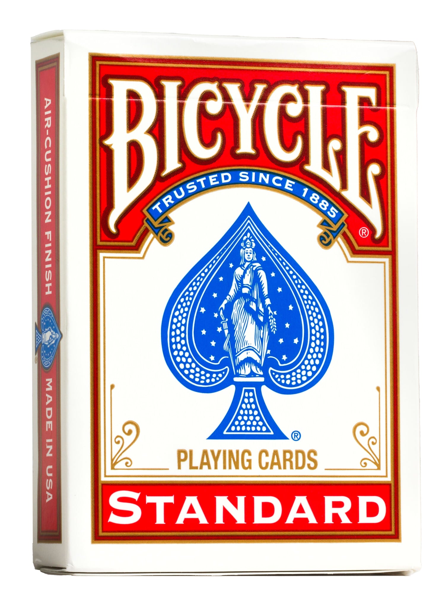 Bicycle Standard Playing Cards - Premium Poker Size Deck for Magic Tricks, Card Games, and Casino Night - 52 Cards with Jokers - Perfect for Poker, Blackjack, and Bridge