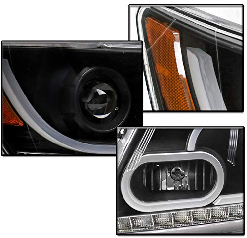 2009-2017 Dodge Journey LED Headlights with DRL - Black Projector for Night Driving