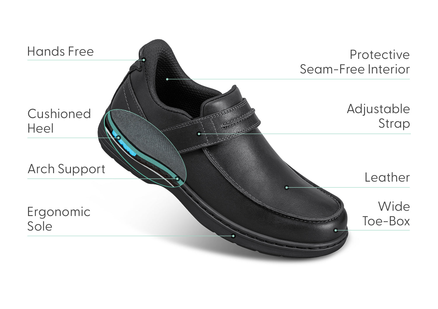 Xavier Hands-Free Black Bluetooth Headset - Wireless Earbuds for Running, Gym, Workouts & Commuting