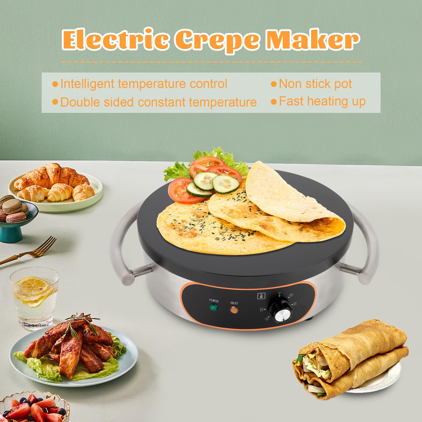 Commercial Crepe Maker Machine - 16