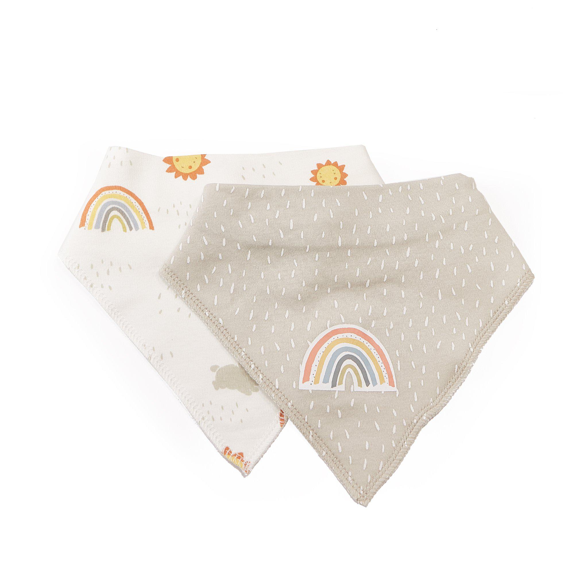 Little Sunshine Dribble Bibs 2 Pack - Soft Drool Bibs for Babies & Toddlers - Perfect for Feeding, Teething and Playtime