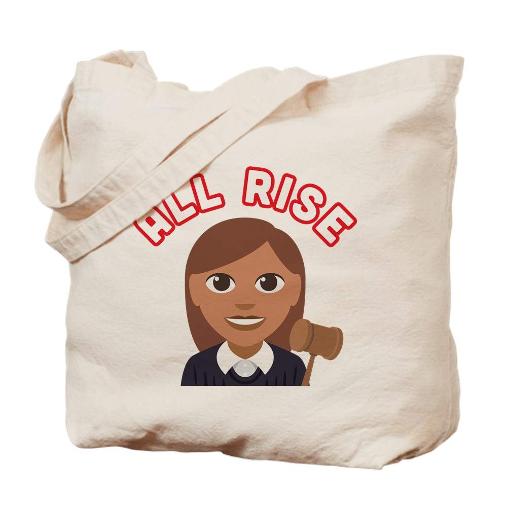 All Rise Judge Tote Bag - Natural Canvas Reusable Shopping Tote for Work, Groceries & Beach - Funny Lawyer Gift & Courtroom Accessory