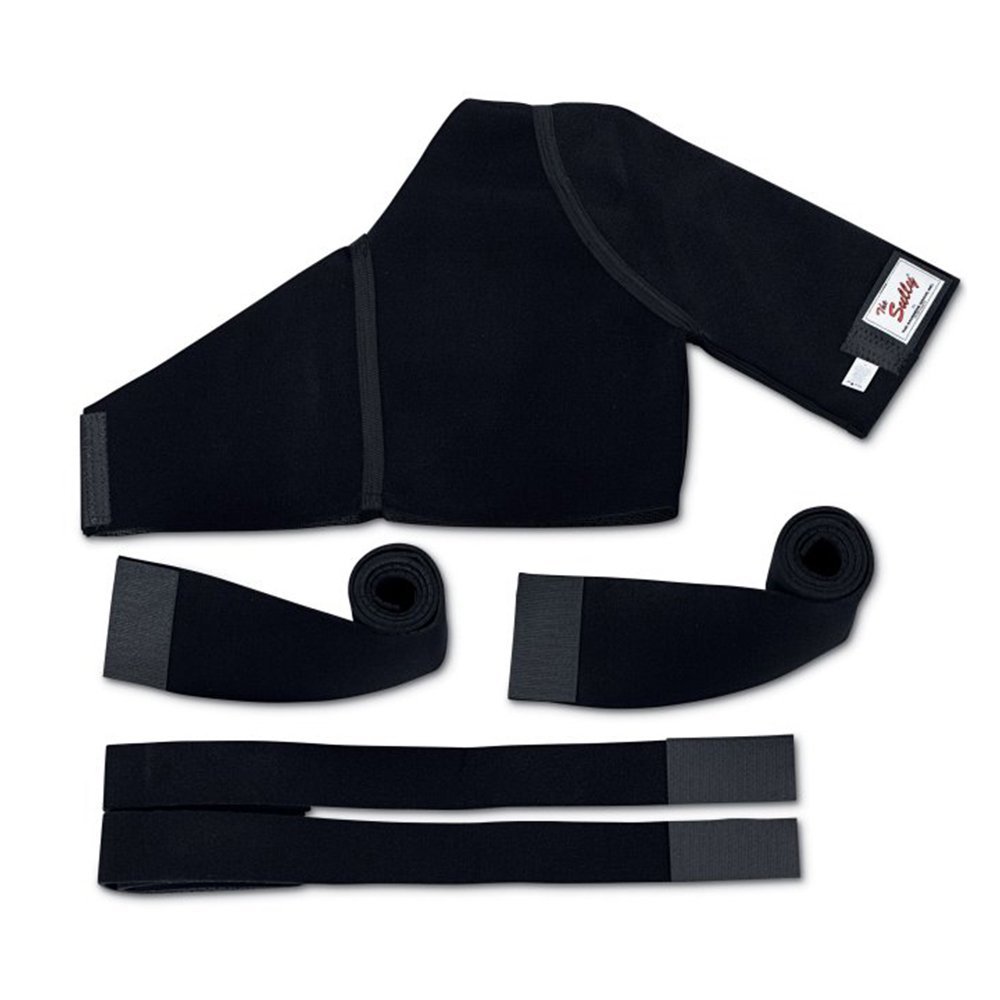 DonJoy Sully Shoulder Brace - Black - Small - Adjustable Support for Shoulder Pain Relief & Injury Recovery - Ideal for Sports, Workouts & Daily Activities