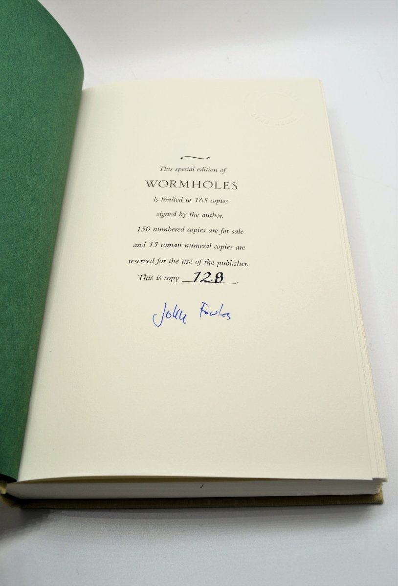 Signed First Edition - Wormholes by John Fowles | Rare Collector's Book | Perfect for Literary Enthusiasts & Book Collectors