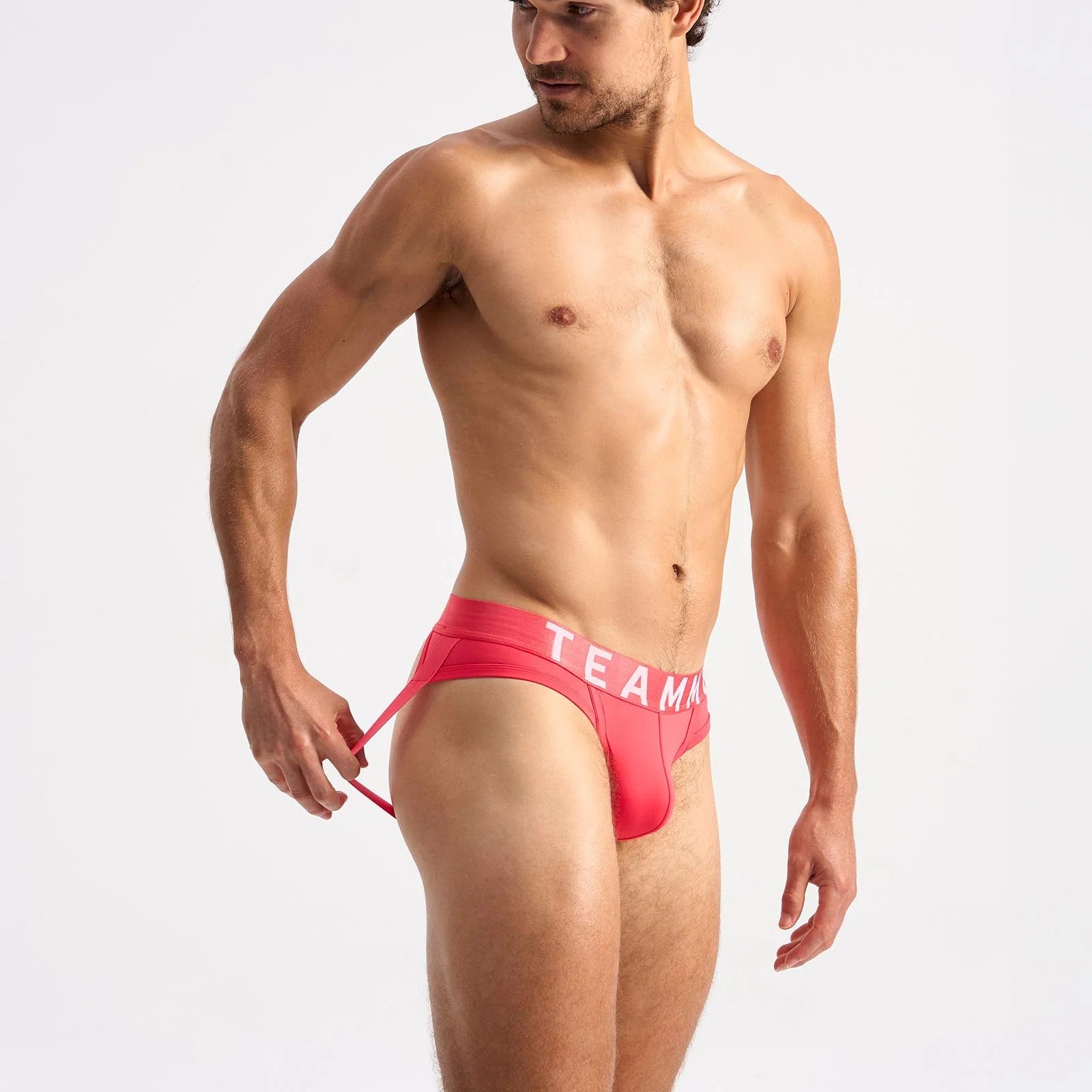 Teamm8 Spartacus Jockstrap Hibiscus - Breathable & Comfortable Athletic Support for Men - Perfect for Gym, Running & Sports Activities