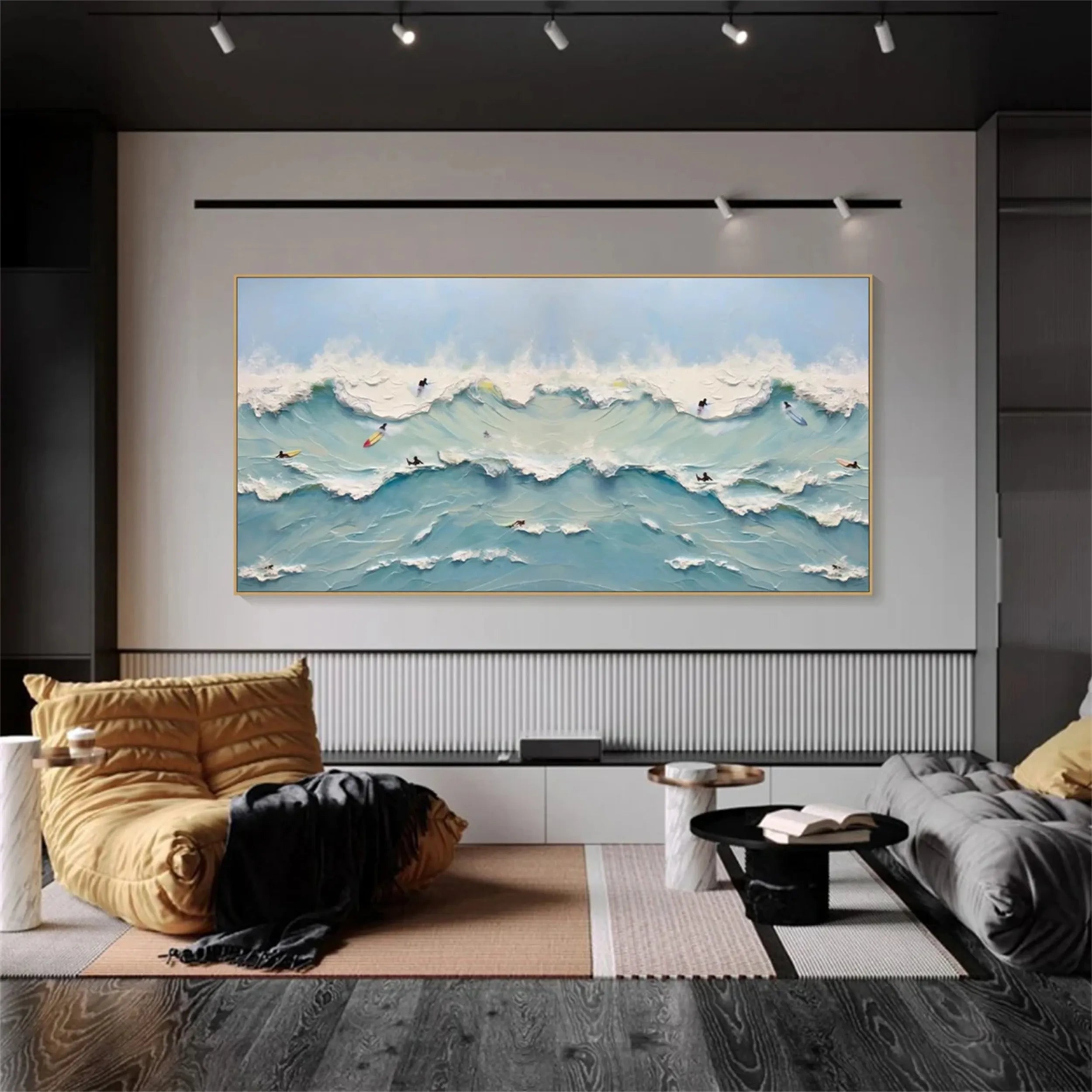 Ocean and Sky Painting #OS121 - Stunning Coastal Wall Art for Living Room, Bedroom & Office Decor