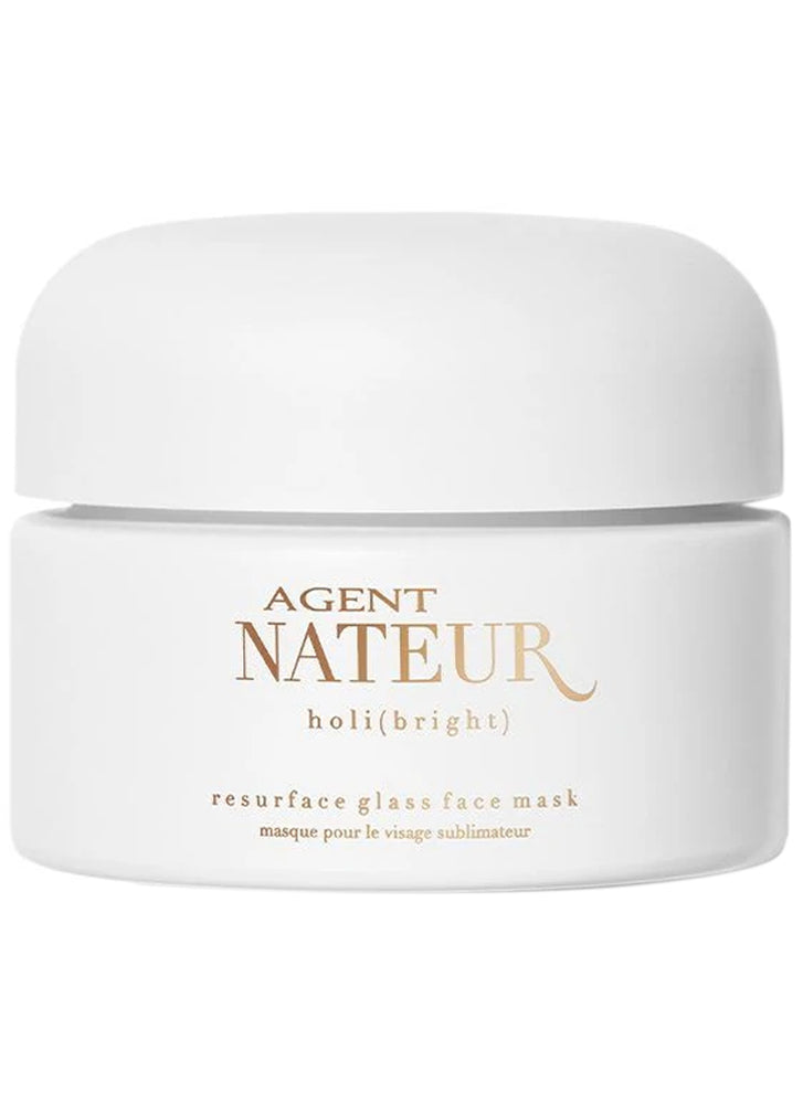 Agent Nateur Holi (Bright) Resurface Glass Face Mask - Exfoliating & Brightening Skincare for Glowing Complexion - Perfect for Daily Use & Spa Nights