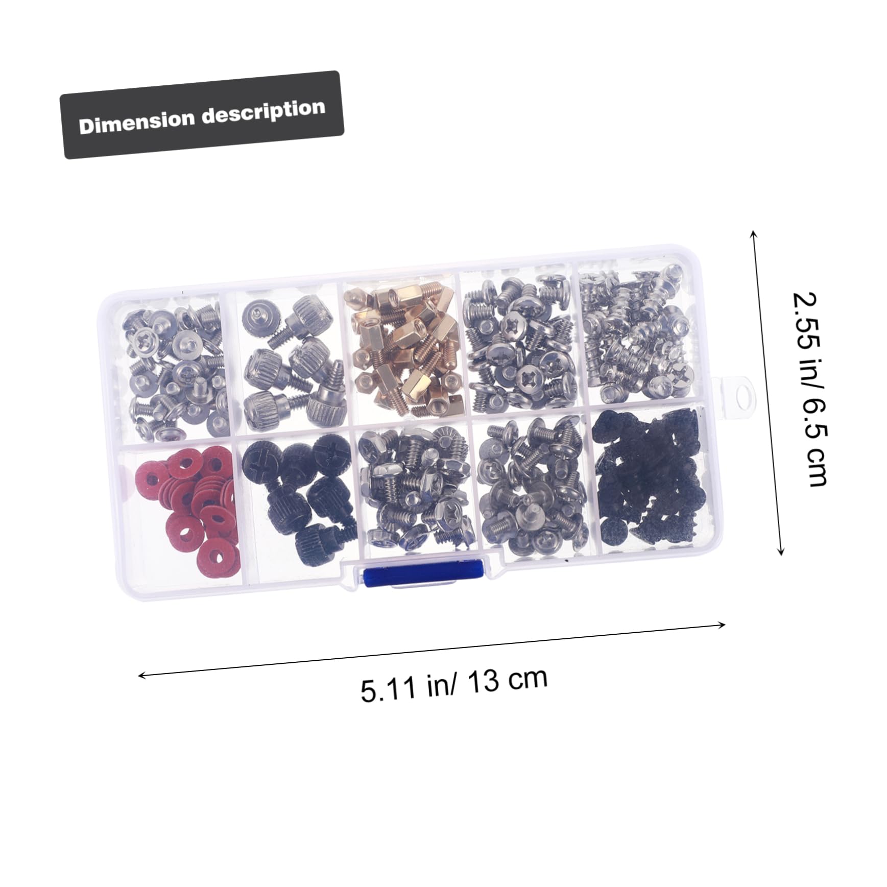228 Pc Computer Screw Kit - Motherboard Bolts & Hard Drive Screws for PC Case & Power Supply | Steel Fasteners for DIY PC Builds & Repairs