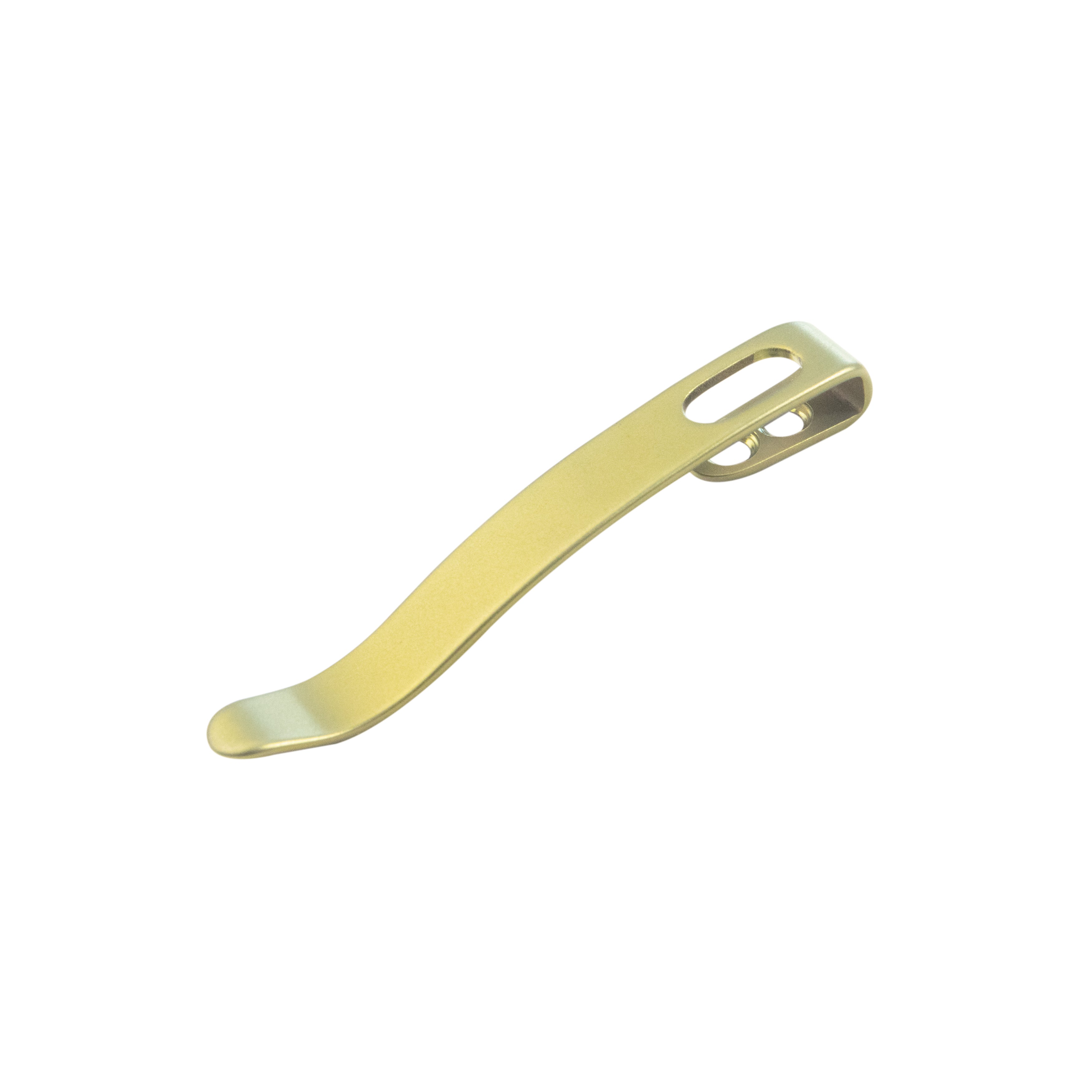 Kubey Titanium Deep Carry Reversible Pocket Knife Clip - 2 Pack with 4 Screws (Gold/Blue, KH027) | EDC Folding Knife Accessory for Everyday Carry & Outdoor Activities