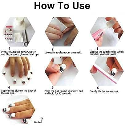 100 Pcs Reusable Artificial White Fake Nails with Glue - Perfect for Parties, Weddings & Girls Night Out | Long Lasting Press on Nails for Special Occasions