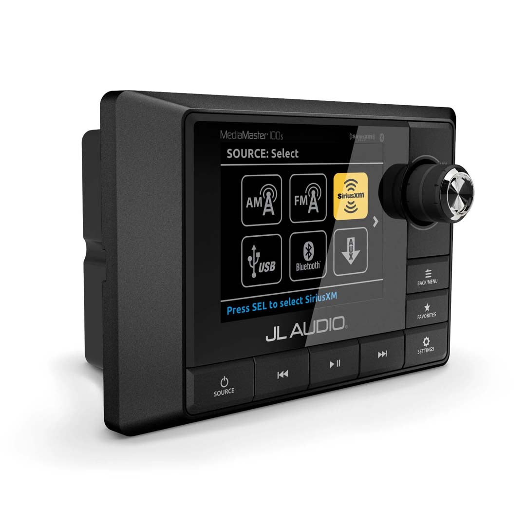 JL Audio MM100s BE MediaMaster - Waterproof Marine Stereo with Full Color LCD Display for Boats, Yachts & Outdoor Adventures