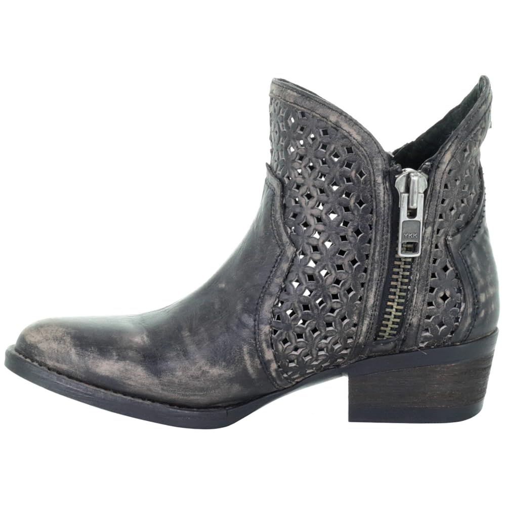 Circle G Women's Cut-Out Booties - Round Toe Ankle Boots for Casual Outfits & Night Out | Comfortable & Stylish Western Fashion Footwear