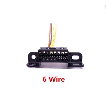 6 Wire OBD2 Harness Connector Plug Pigtail Replacement for GM GMC Dodge Jeep - Durable Automotive Diagnostic Tool for Engine Scanning & ECU Programming