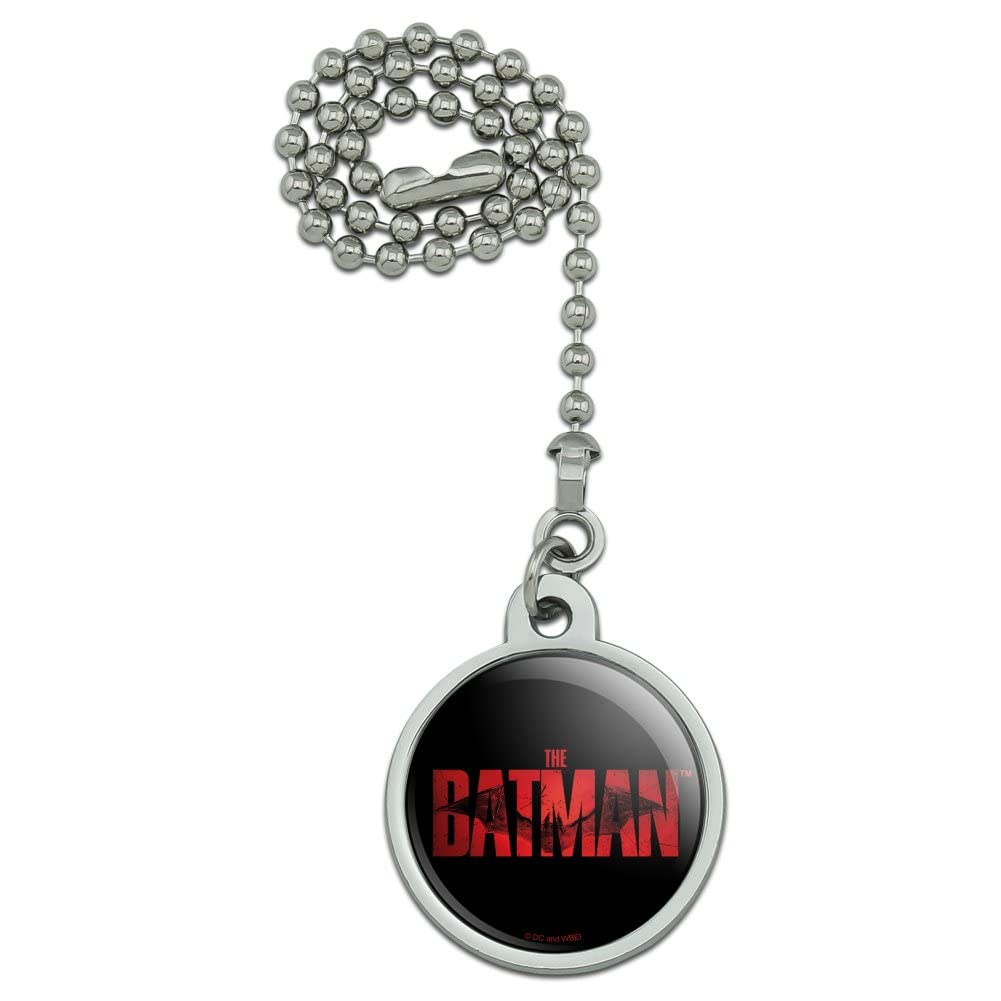 The Batman Logo Ceiling Fan Light Pull Chain - DC Comics Superhero Home Decor for Bedroom, Game Room & Man Cave