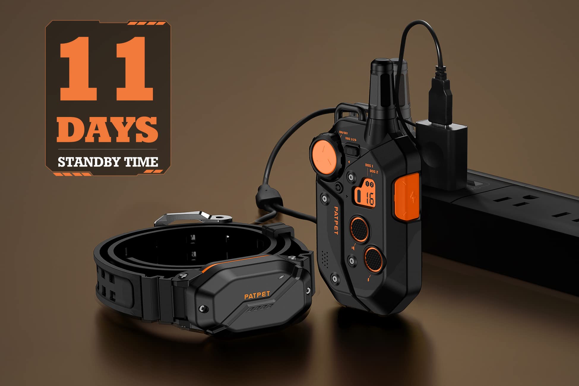 3/4 Mile Range Dog Shock E Collar with Remote - Rechargeable Training Collar for Small to Large Dogs (15-150 lbs) - Perfect for Obedience Training, Bark Control & Outdoor Adventures