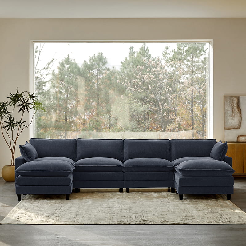 Aichele Sectional Sleeper Sofa with Triple Layer Cushions - Convertible L-Shaped Sofa Bed for Small Spaces, Comfortable Guest Bed & Living Room Furniture - Perfect for Apartments, Dorms and Home Theater Rooms