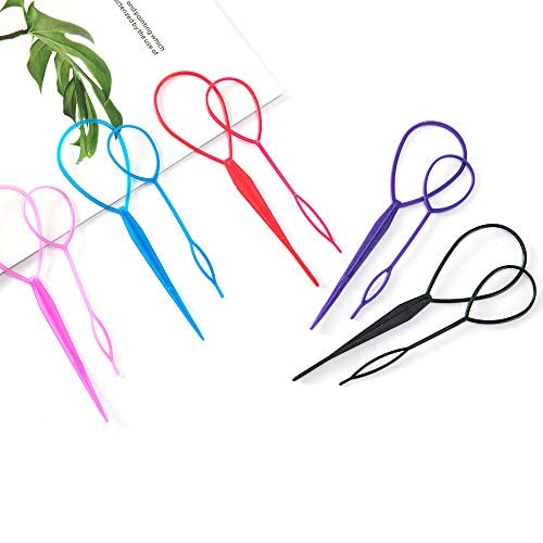 iFlyMars 5 Pairs Hair Braid Accessories - Ponytail Maker & French Braid Tool Kit with Topsy Tail Loop for Easy Styling | Perfect for Everyday Wear, Parties, and Special Occasions