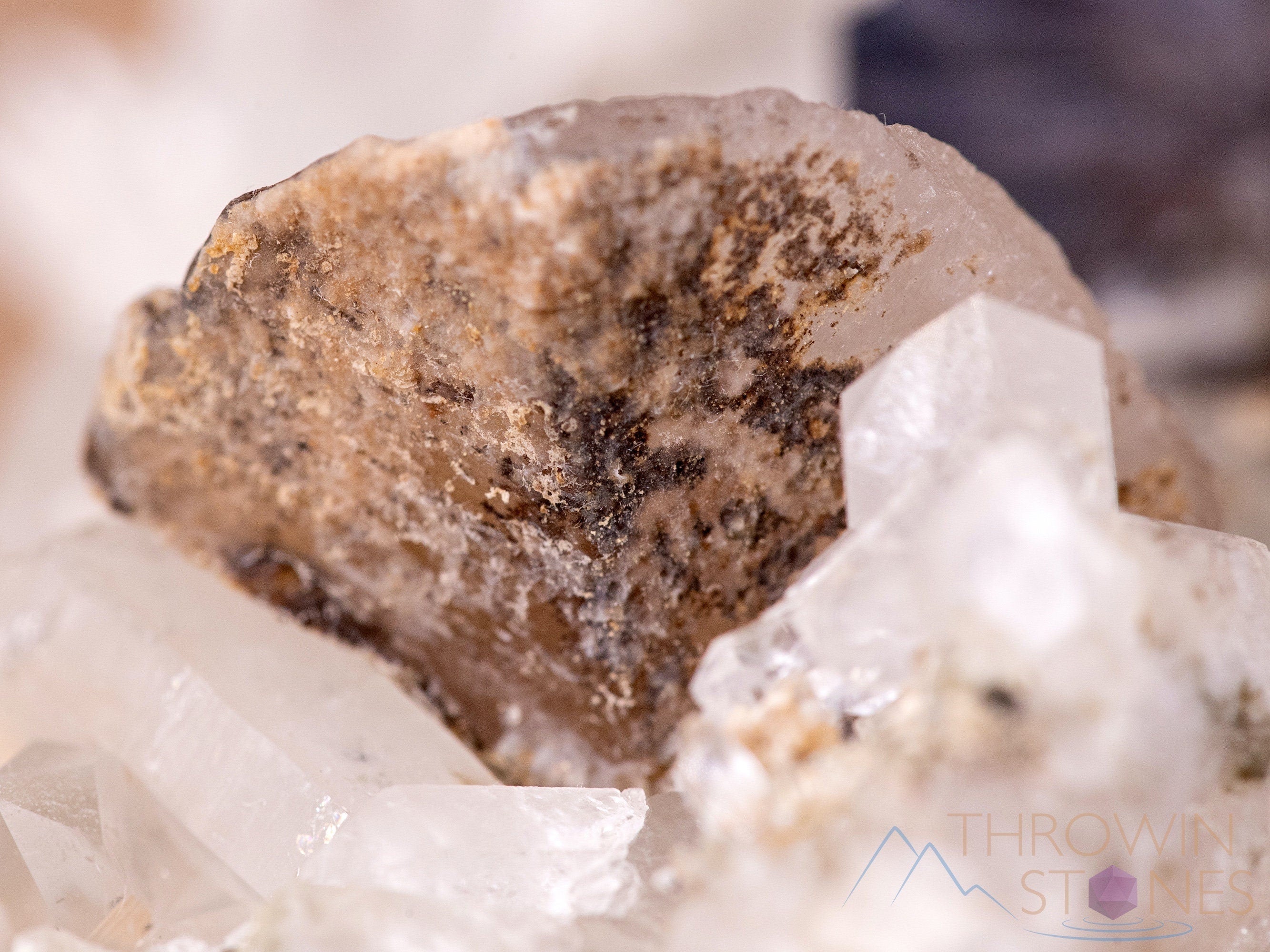 BROOKITE on QUARTZ with CALCITE Natural Crystal Cluster - Healing Stone Collection, Mineral Specimen for Home Decor, Unique Housewarming Gift (40461) | Perfect for Meditation Spaces, Office Desk Display & Crystal Healing Practices