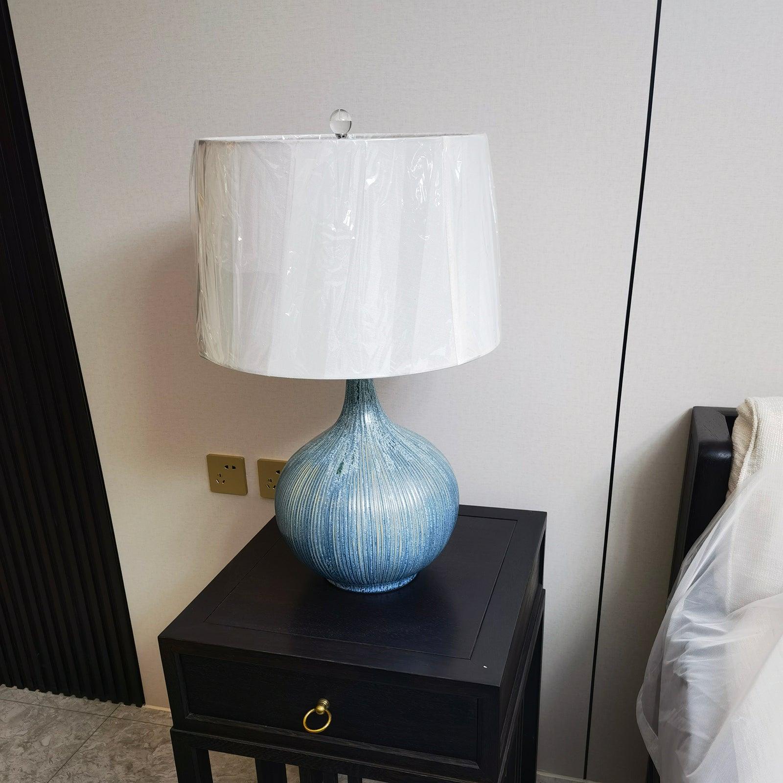 Kole Ceramic Table Lamp - Modern Home Decor Lighting for Bedroom, Living Room & Office - Stylish & Energy Efficient LED Lamp