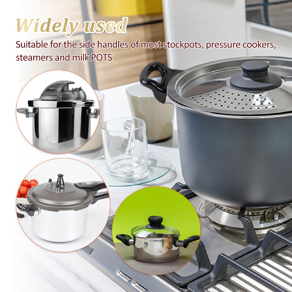 2-Pack Stainless Steel Replacement Pot Handles for Pressure Cookers, Steamers & Sauce Pots - Durable Cookware Handle Upgrade for Safer Cooking & Easy Lifting | Perfect for Kitchen, Camping & Outdoor Cooking
