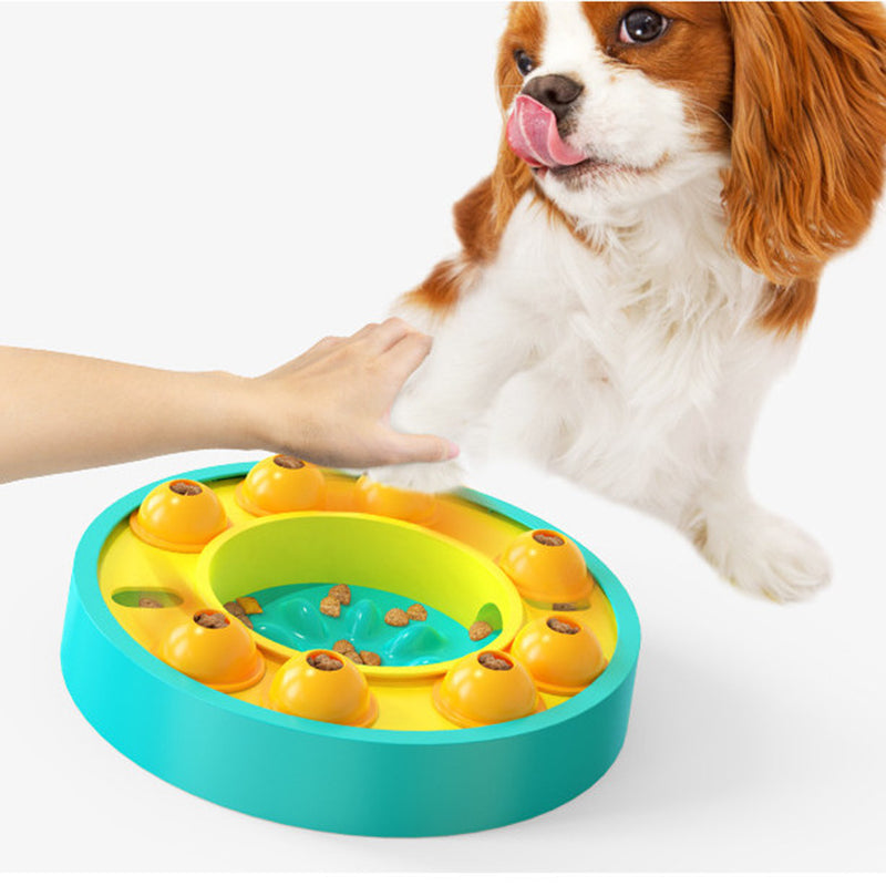 Interactive Dog Puzzle Feeder - Slow Eating Bowl for Pets, Non-Slip Food Dispenser - Perfect for Mealtime Enrichment & Preventing Bloat