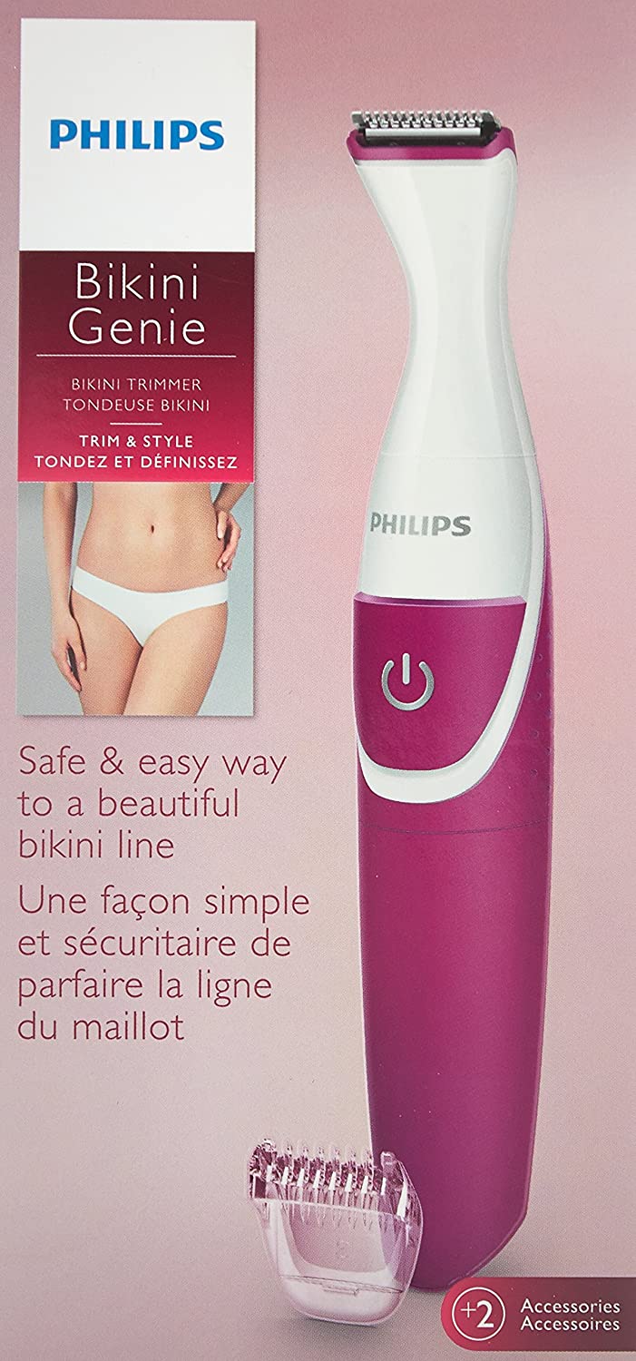PHILIPS Bikini Genie Trimmer BRT381 - Refurbished with Home Essentials Warranty | Precision Bikini Line & Body Grooming for Women | Perfect for Travel & At-Home Use
