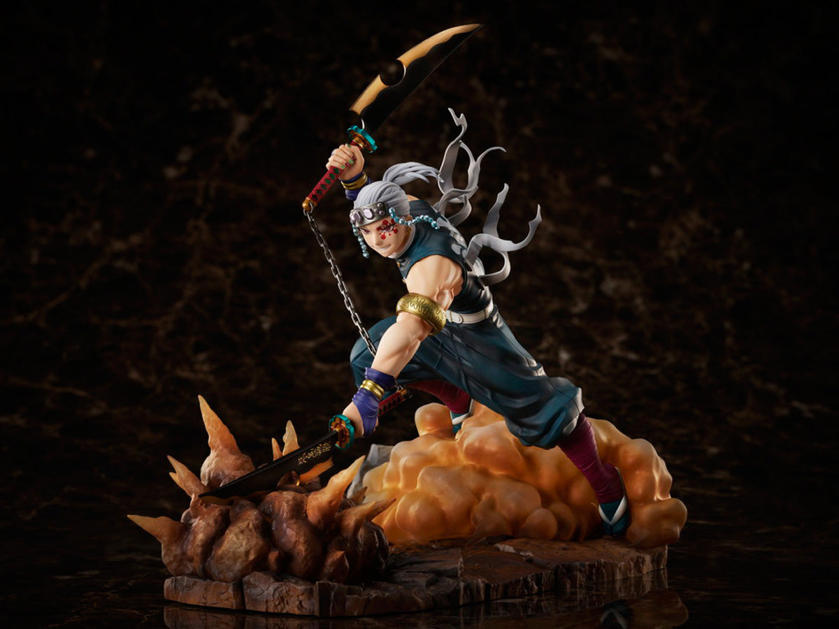 Aniplex 1/8 Scale Figure - Demon Slayer: Kimetsu no Yaiba Tengen Uzui Collectible Statue | Anime Action Figure for Display & Gift | Perfect for Anime Fans & Home Decor
